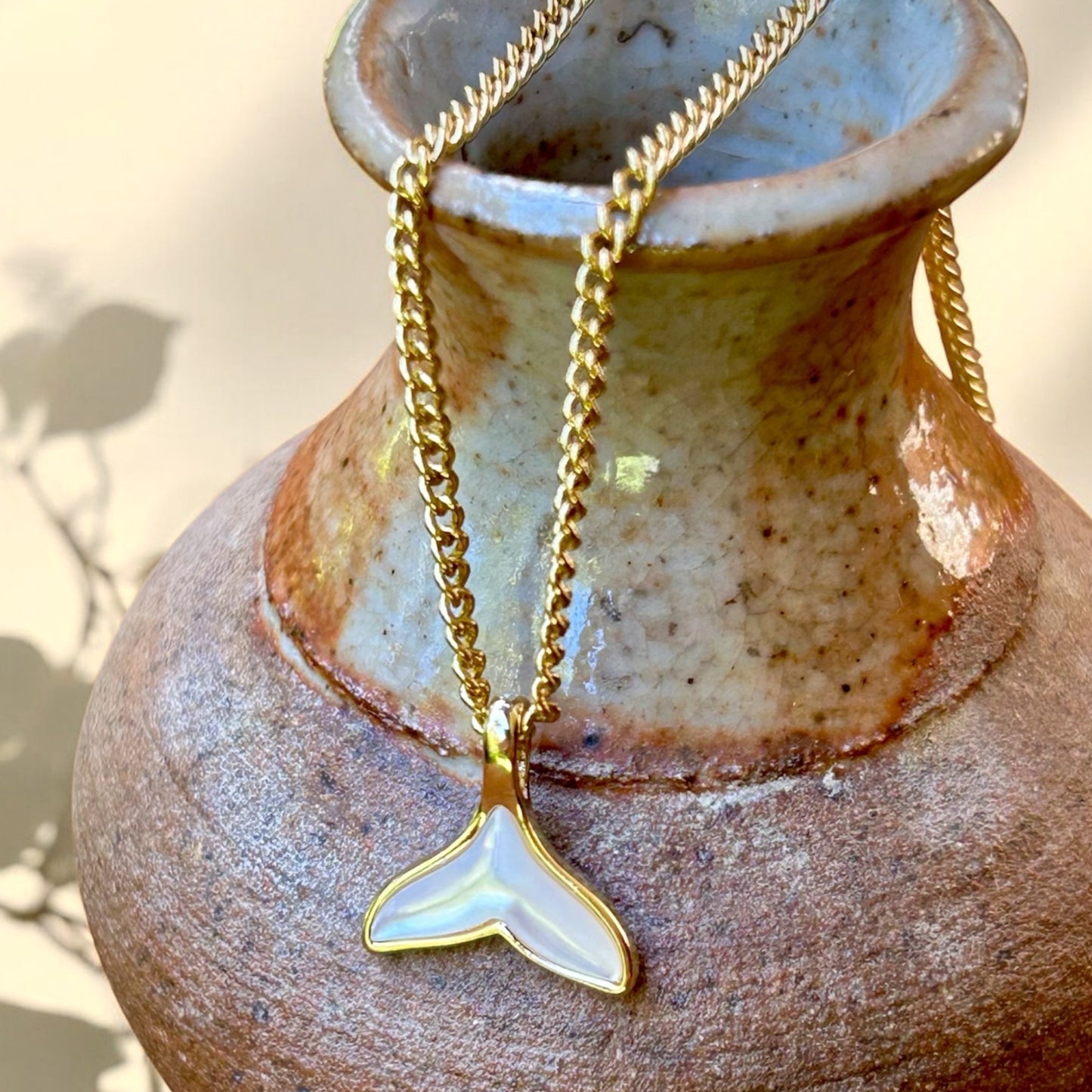 Necklace "Golden hour" Whale Tale