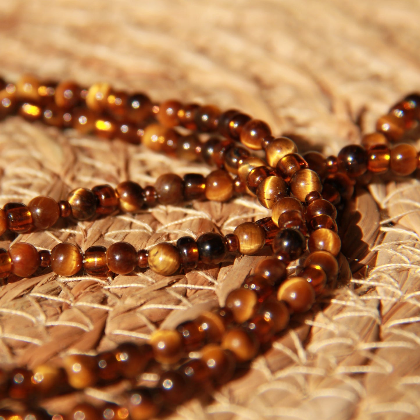 Multifunctional Gemstone Sunglass Chain Tigerseye