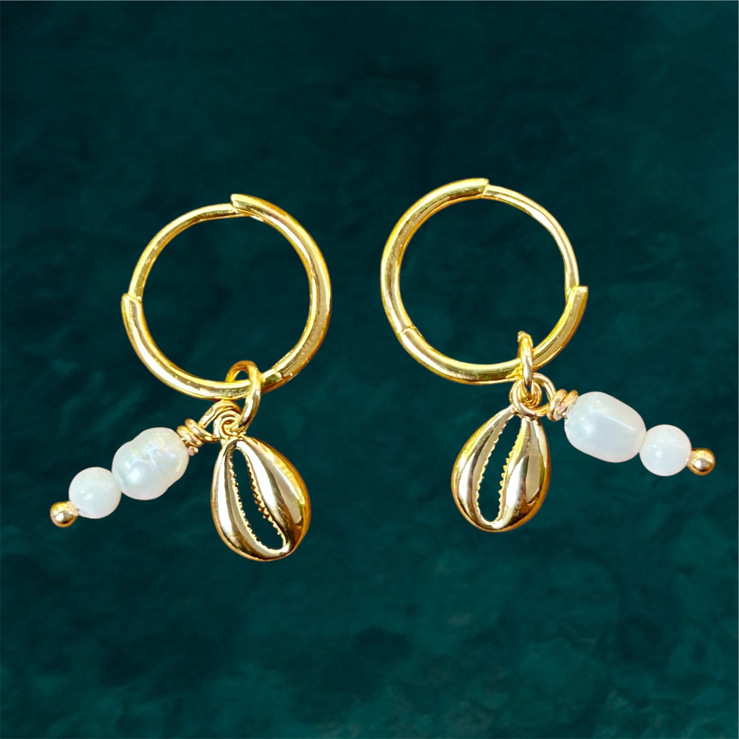 Small Hoops "Moonies" Open Shell
