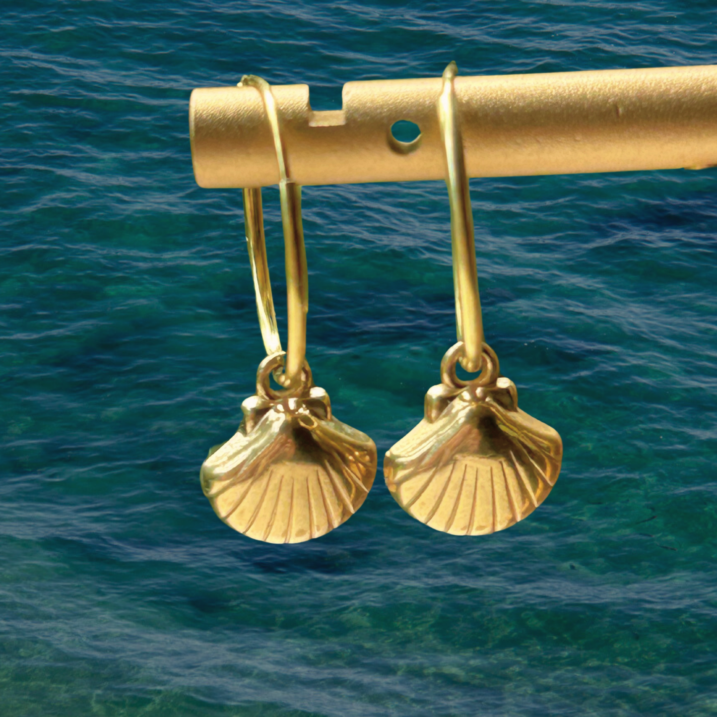 Medium Hoops "Seacharm" Big Shell
