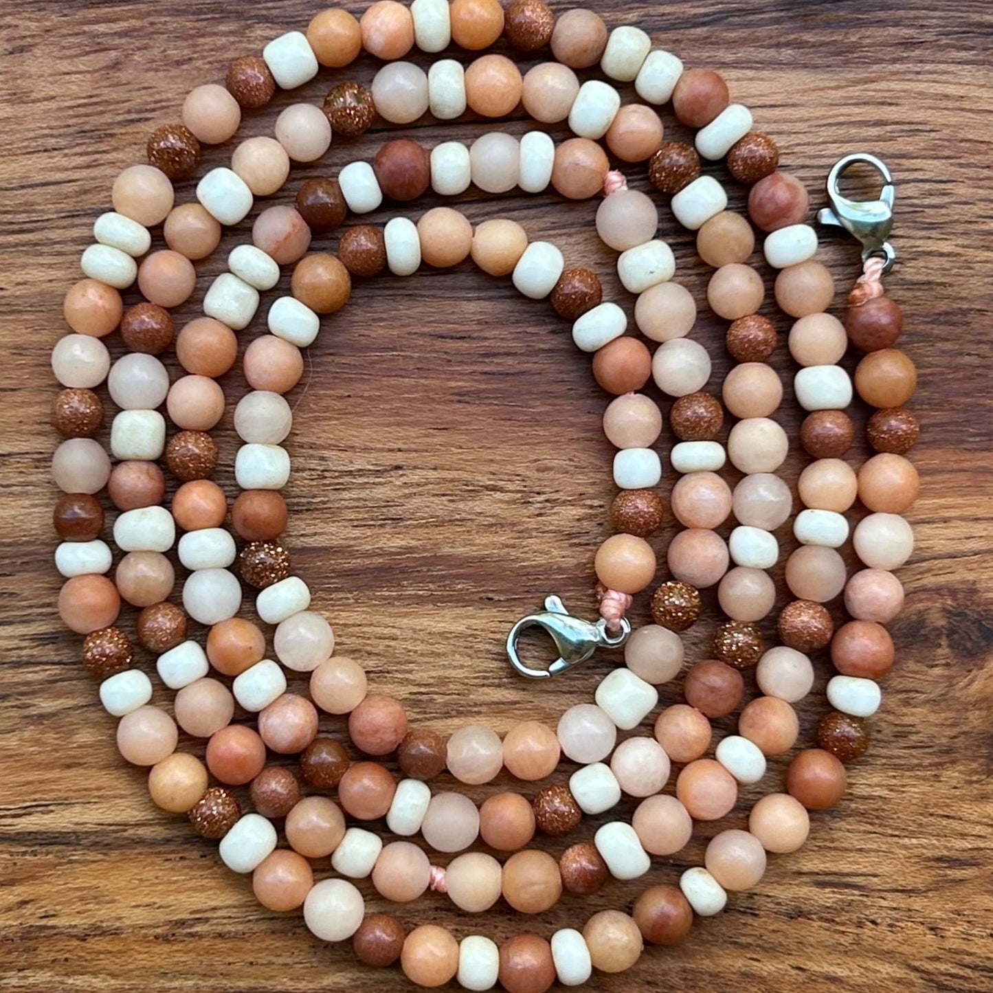 Sunglass Chain_Pink AVenturine