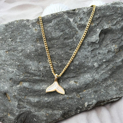Necklace "Golden hour" Whale Tale