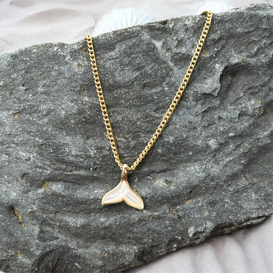 Necklace "Golden hour" Whale Tale
