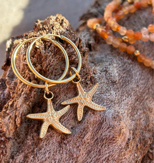 Medium Hoops - Big Starfish