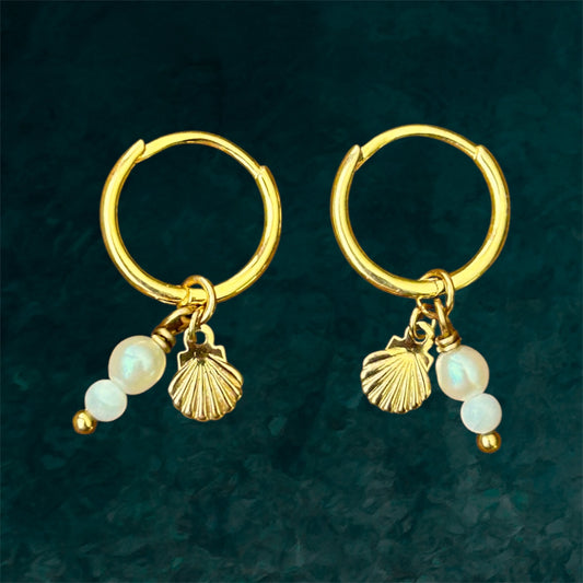 Small Hoops "Moonies" Mini Shell