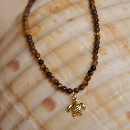 Gemstone Choker Turtle Tigerseye