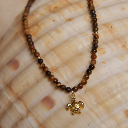 Gemstone Choker Turtle Tigerseye