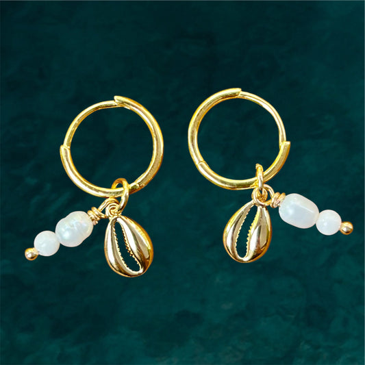 Small Hoops "Moonies" Open Shell
