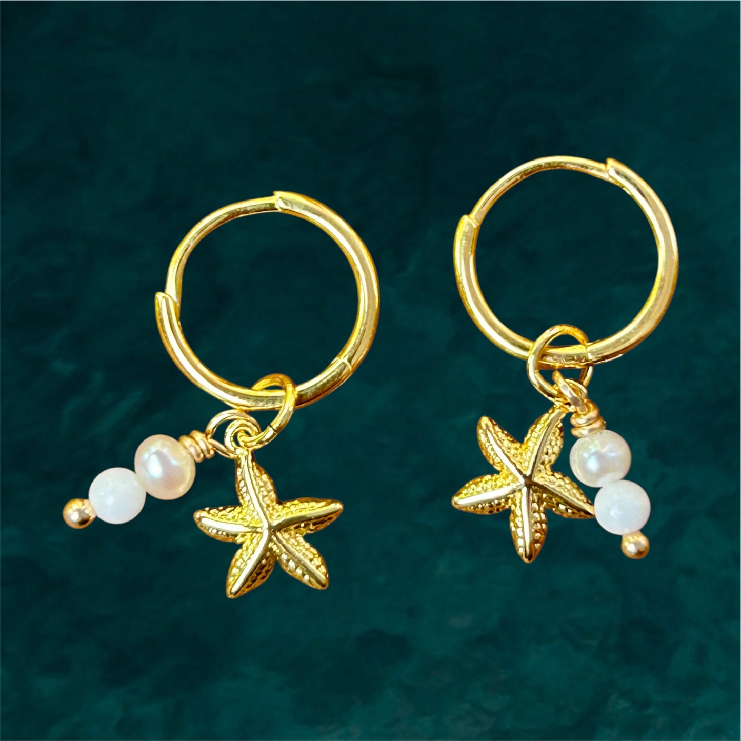 Small Hoops "Moonies" Mini Starfish