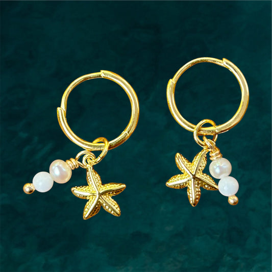 Small Hoops "Moonies" Mini Starfish
