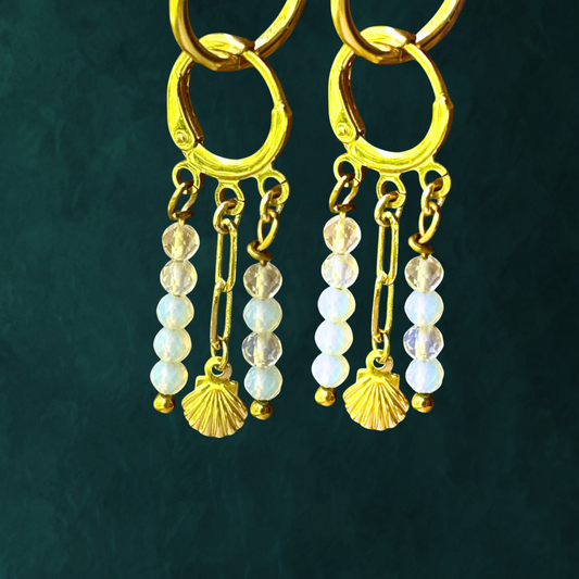 Waggyl Earrings - Opalite Gemstone